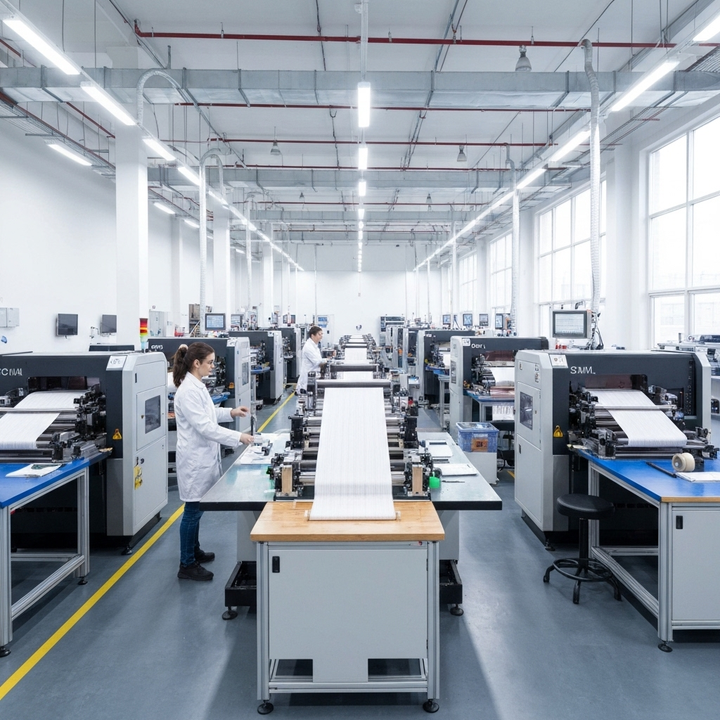 Industrielle Klebebandproduktion